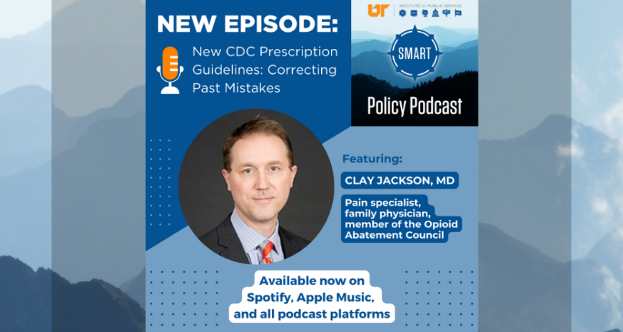 SMART Policy Podcast: New CDC Prescription Guidelines: Correcting Past Mistakes, featuring Clay Jackson, MD.